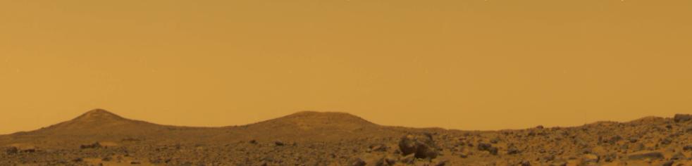 True Color of Mars - Pathfinder Sol 10 at Noon