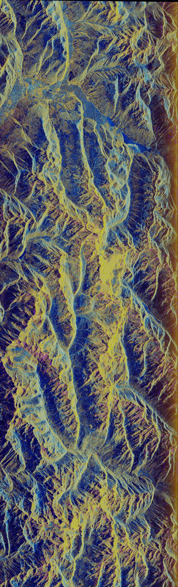 Space Radar Image of Oetzal, Austria