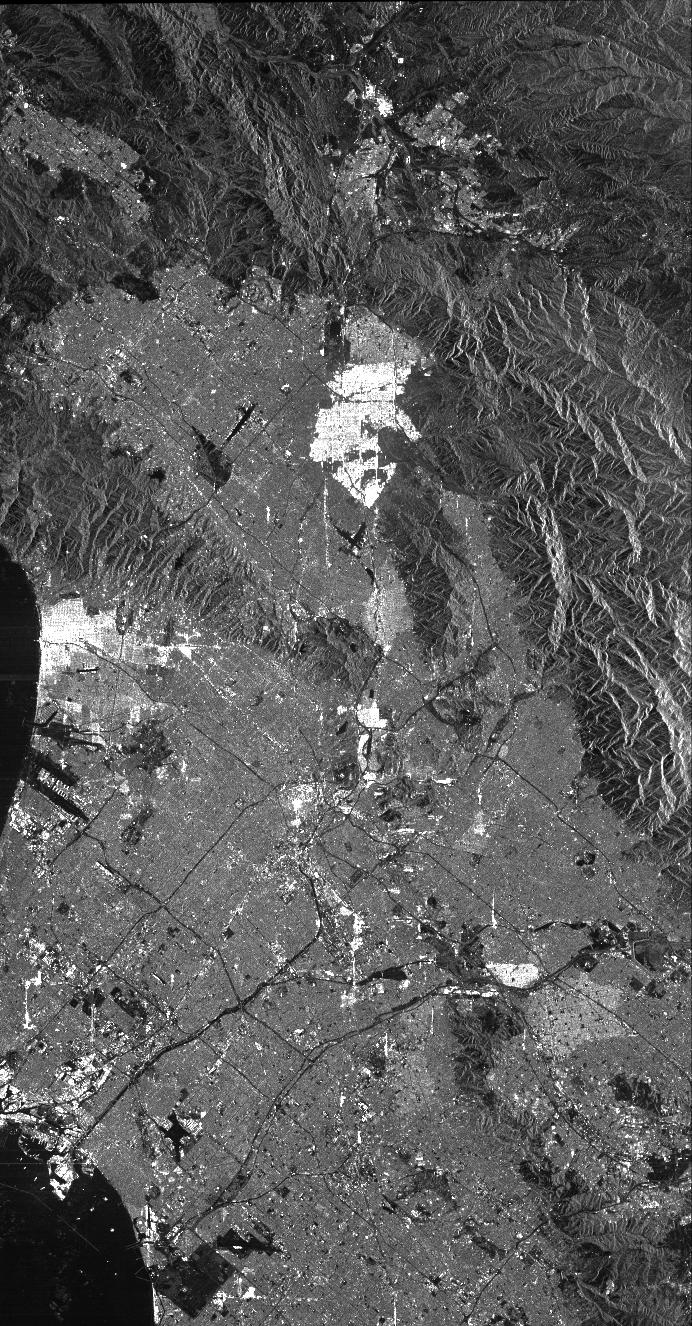 Space Radar Image of Los Angeles, California