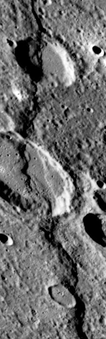 Discovery Rupes Scarp