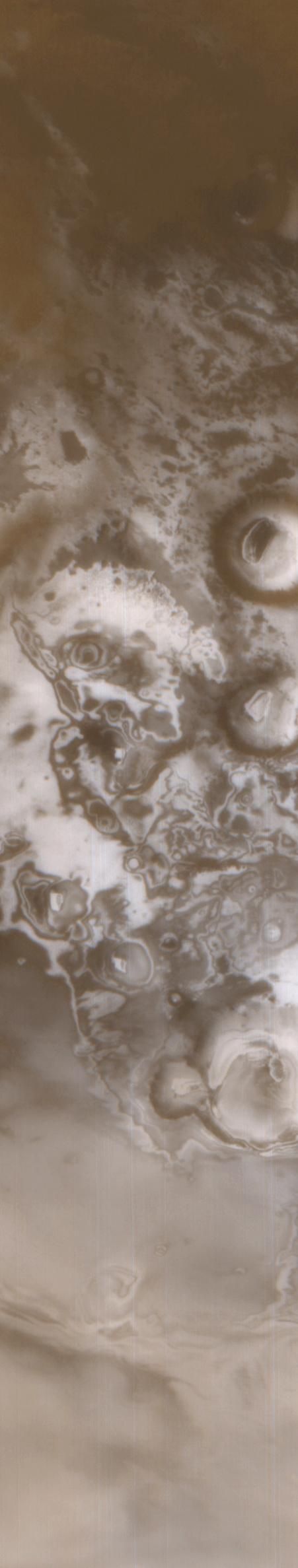 Spring Thaw in Northwestern Planum Australe