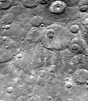 Dark-rimmed Crater and Extensive Ejecta Blanket