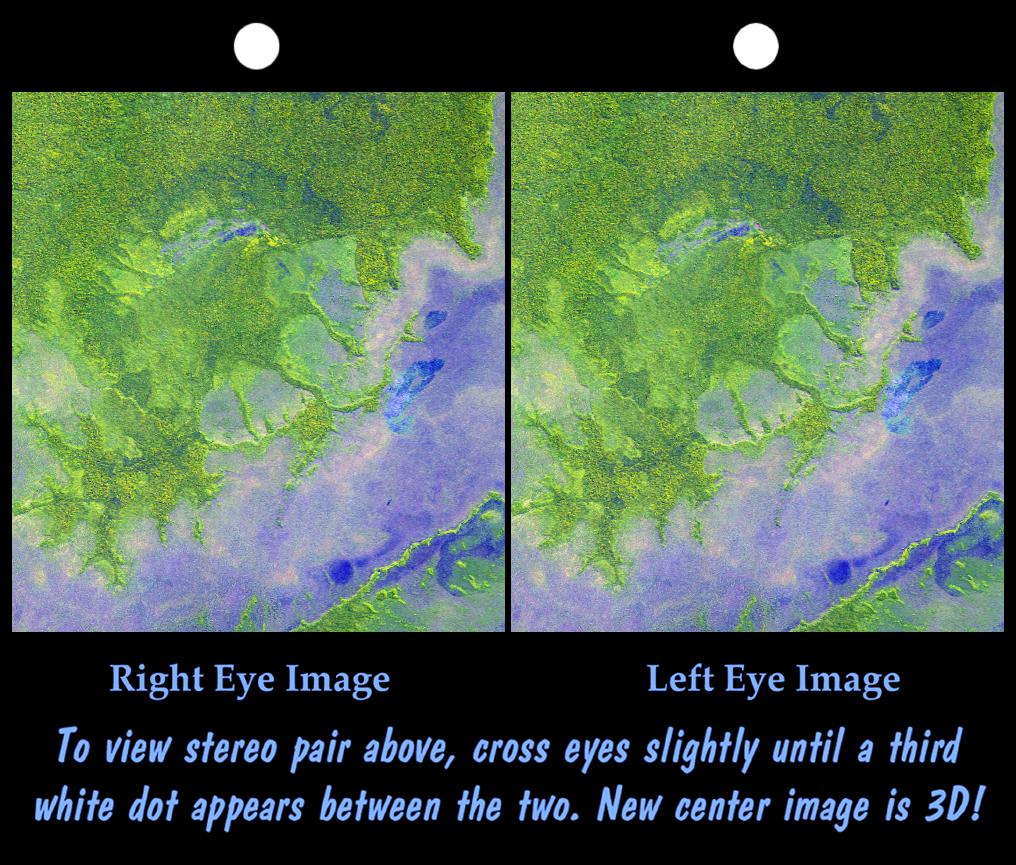 Stereo Pair with ASTER Image, Iturralde Structure, Bolivia