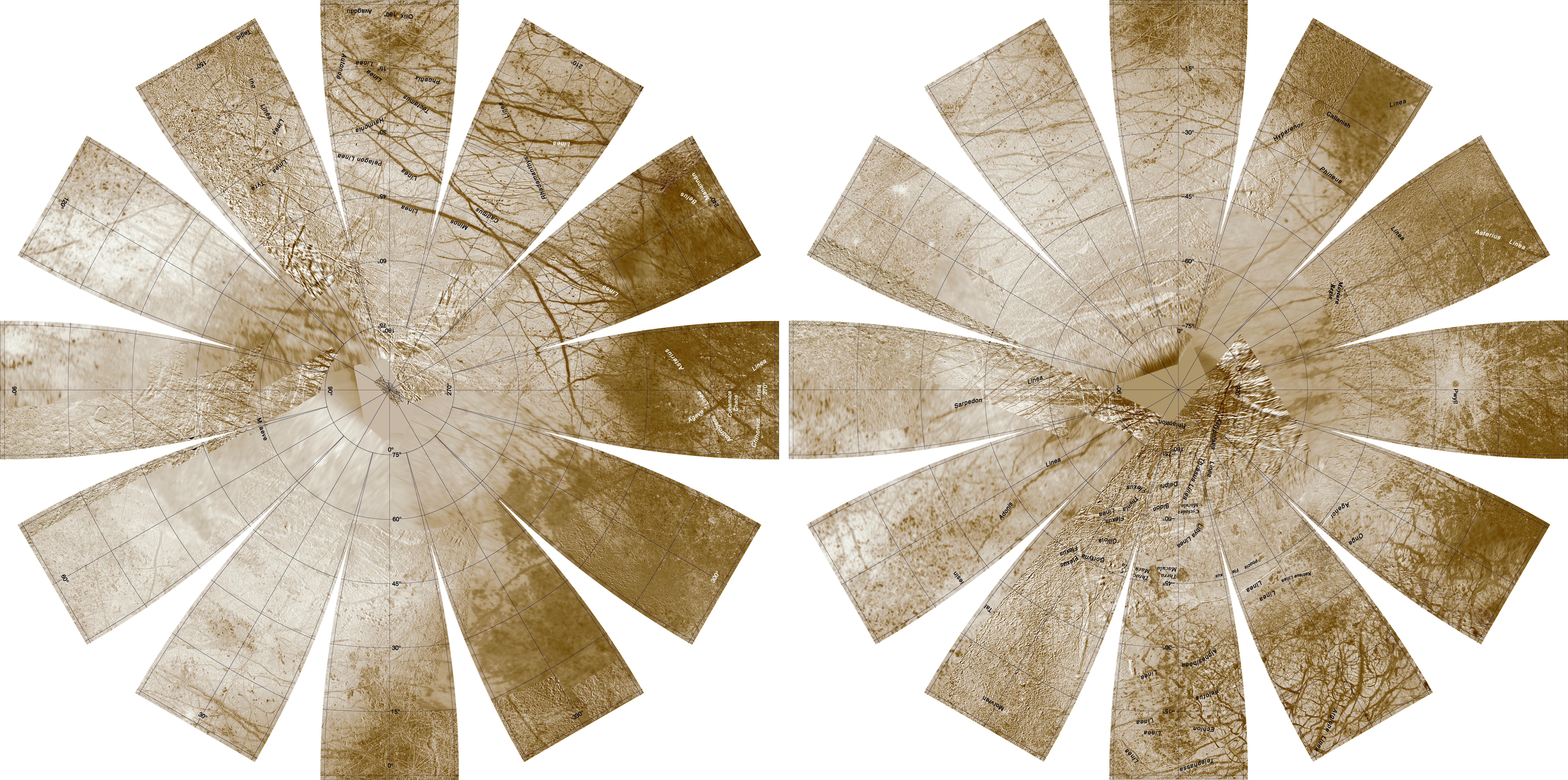 Europa Hemispherical Globes