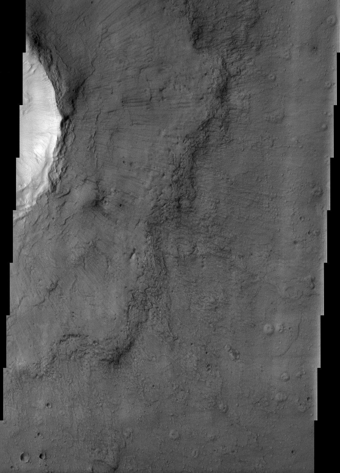 Fluidized crater ejecta