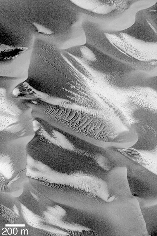 Defrosting Sand Dunes