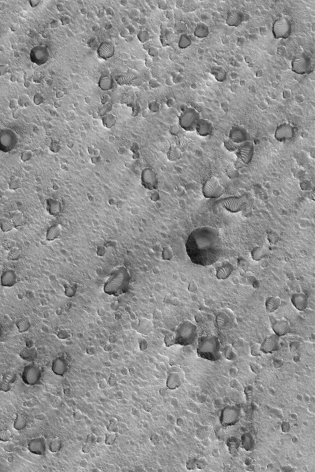 Crater Cluster Near Pathfinder