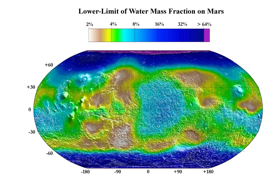 Water Mass Map from Neutron Spectrometer
