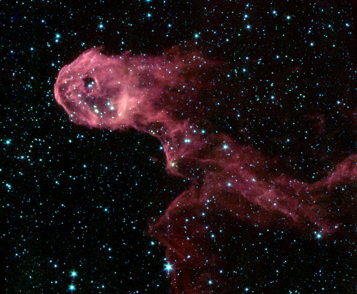 Dark Globule in IC 1396 IRAC