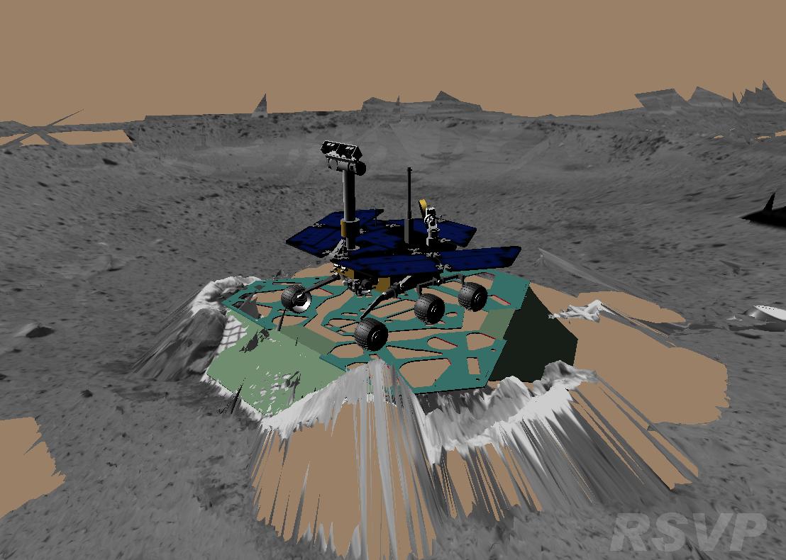 Virtual Rover Takes its First Turn