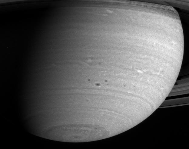Storms in Saturn Atmosphere