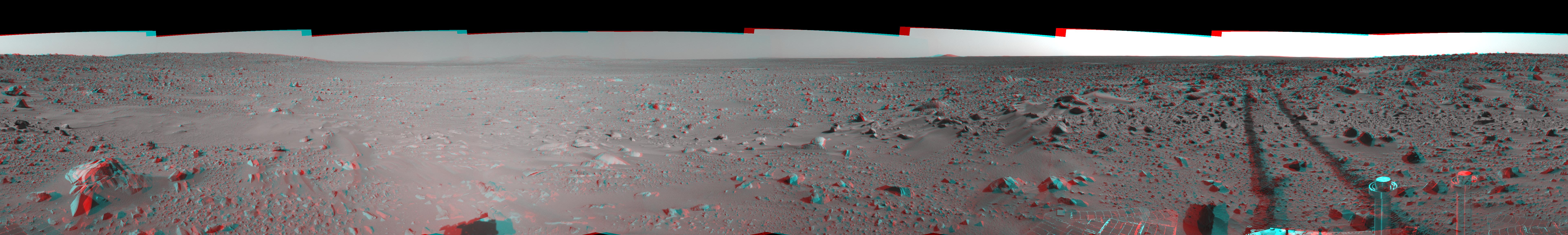Spirit View on Sol 93 3-D
