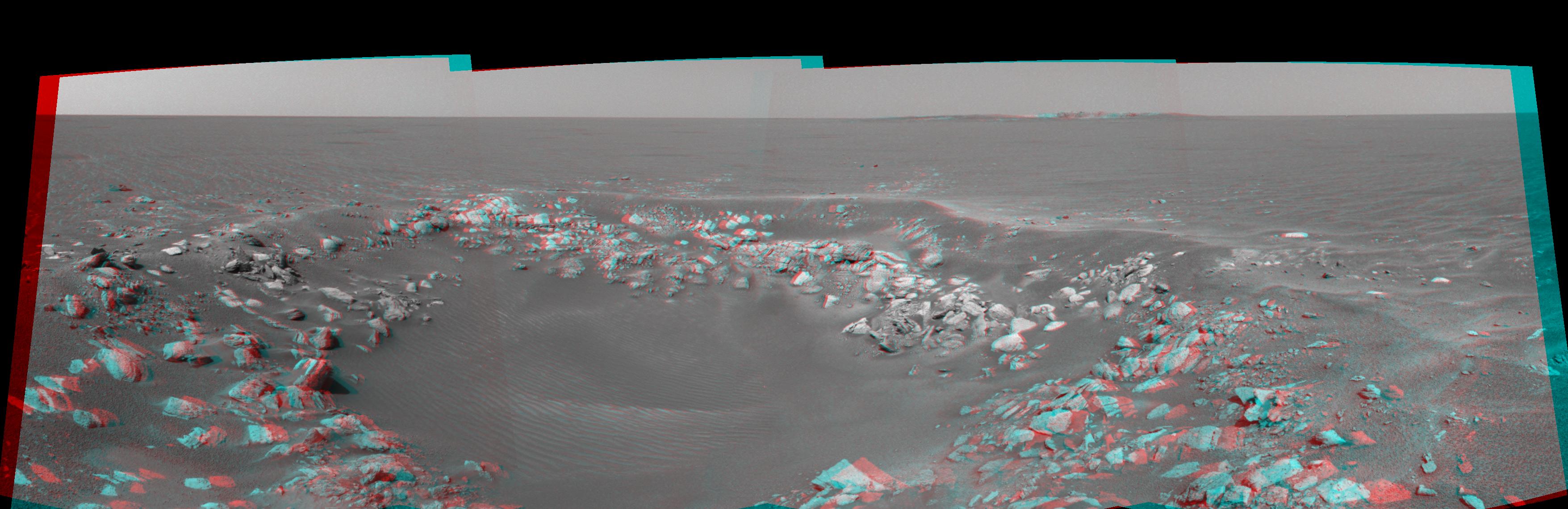 One View, Two Craters 3-D