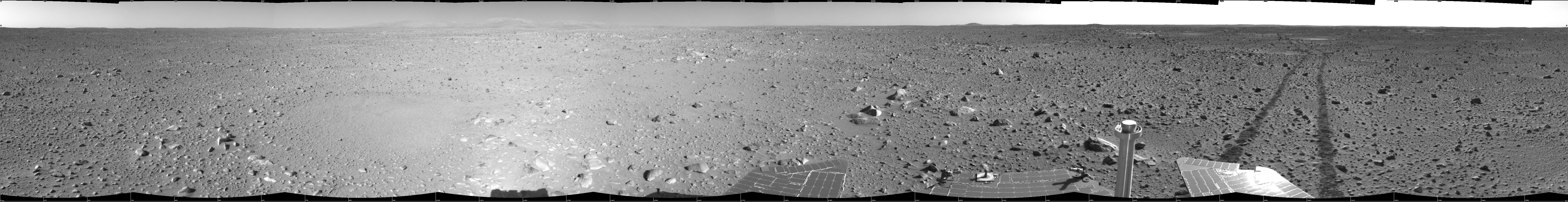 Spirit View on Sol 123