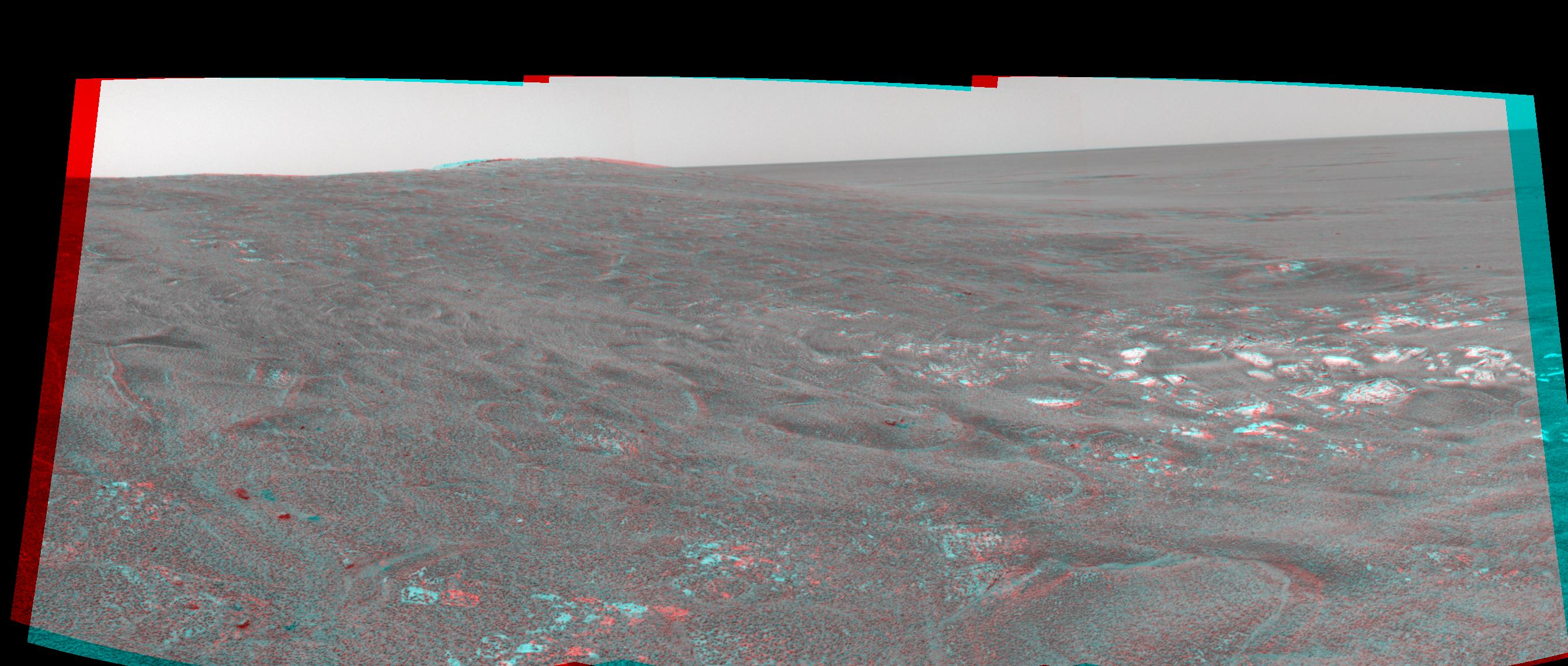 Opportunity View on Sol 109 3-D