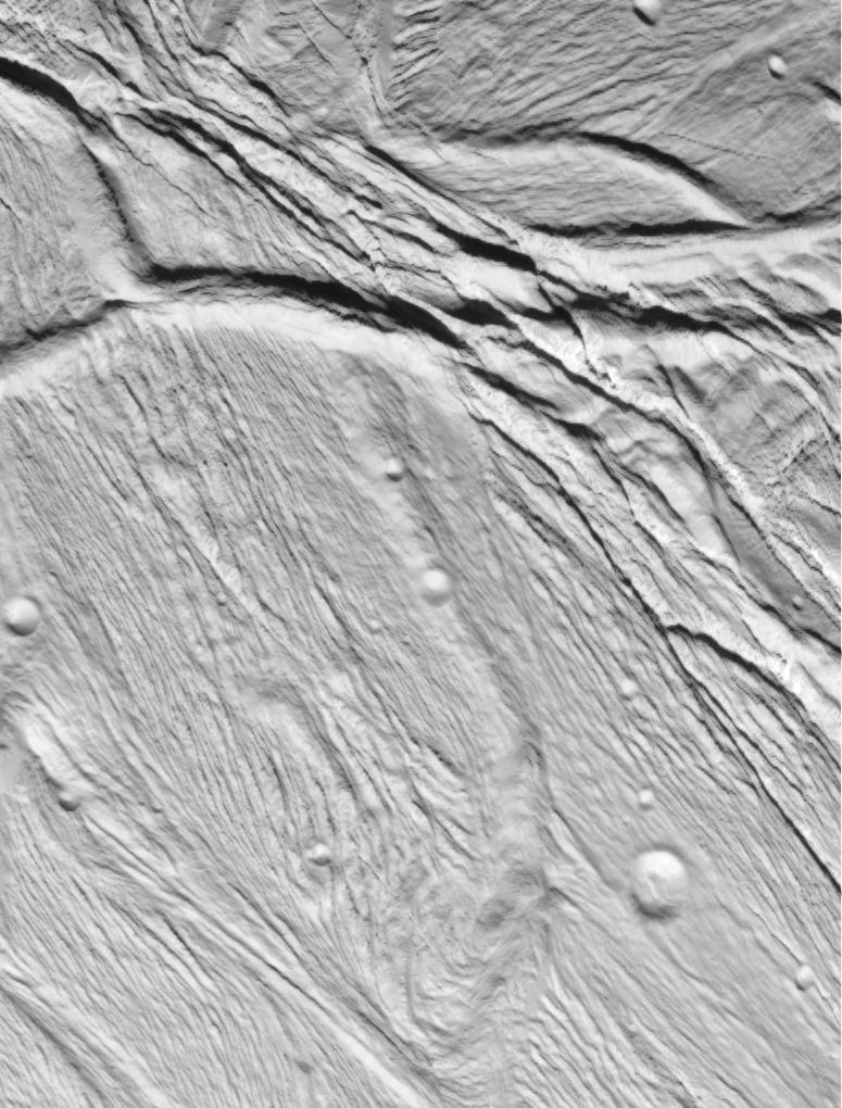 Cassini Views Enceladus Up-Close
