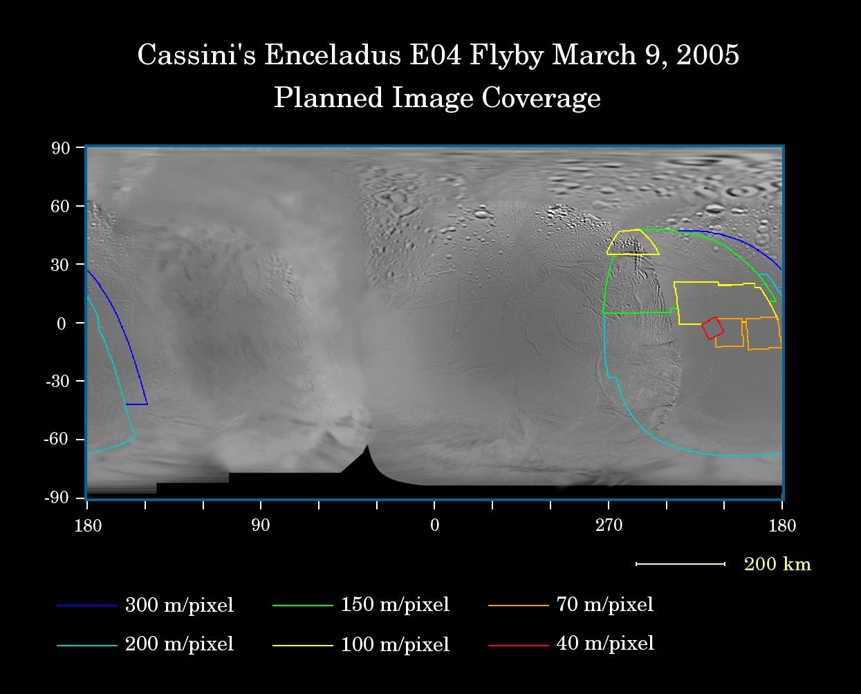 Cassini Closest Enceladus Flyby