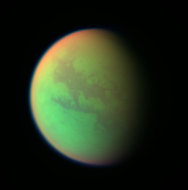 Cassini Views of Titan: False Color Composite