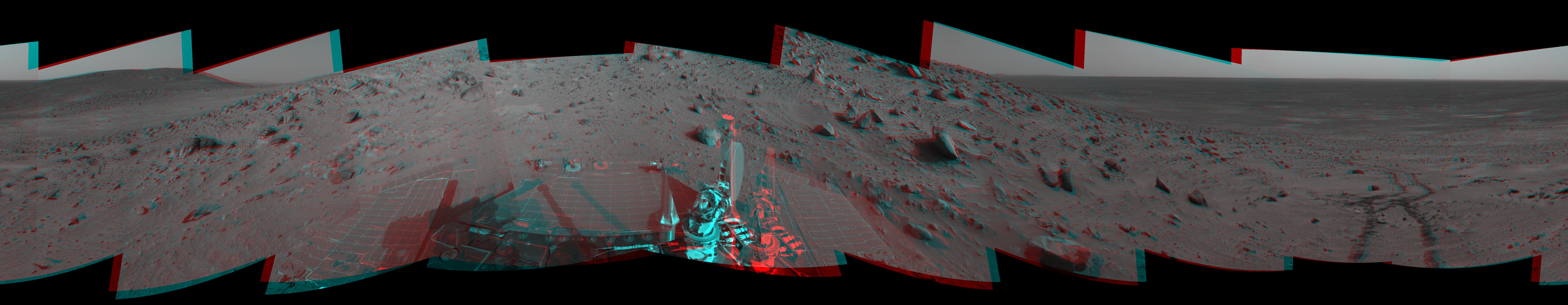 Spirit 360-Degree View, Sol 388 3-D