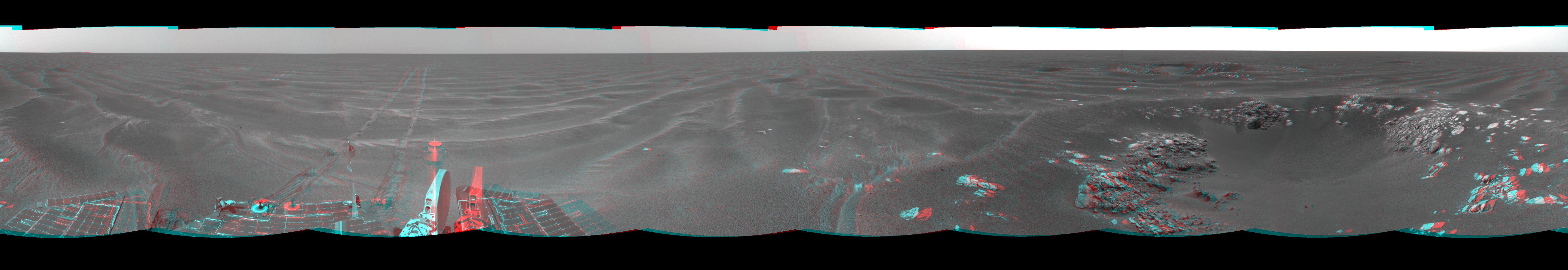 Naturaliste Crater, Opportunity SOl 387 3-D