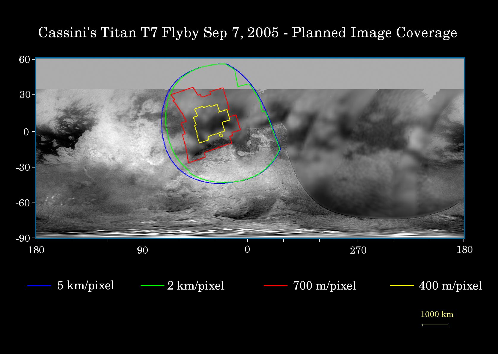 Cassini Sept. 7, 2005, Titan Flyby