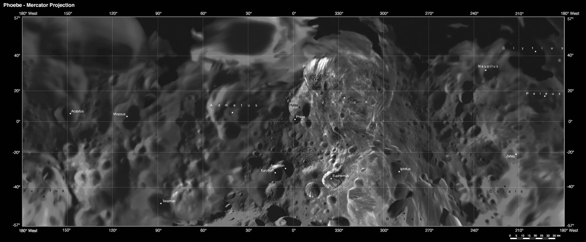 Phoebe: Cartographic Projections Mercator Projection