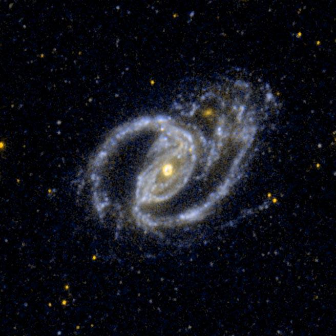 A Barred Spiral Galaxy, and the Small Elliptical Companion Galaxy NGC 1097A