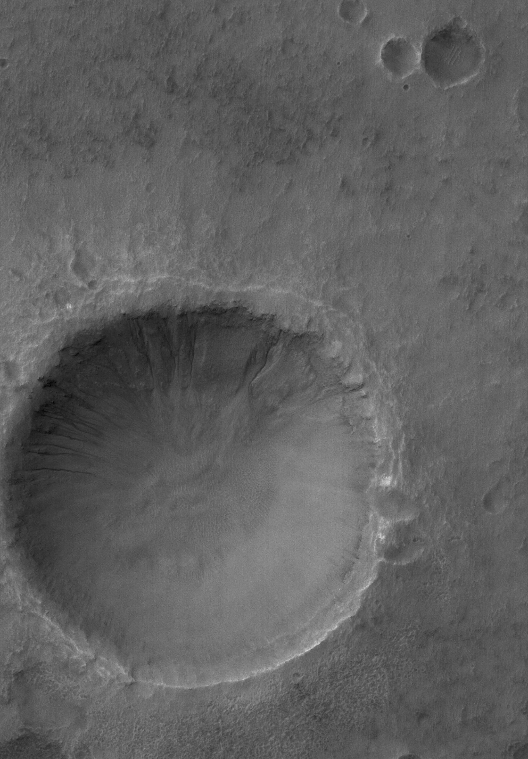 Gullied Crater