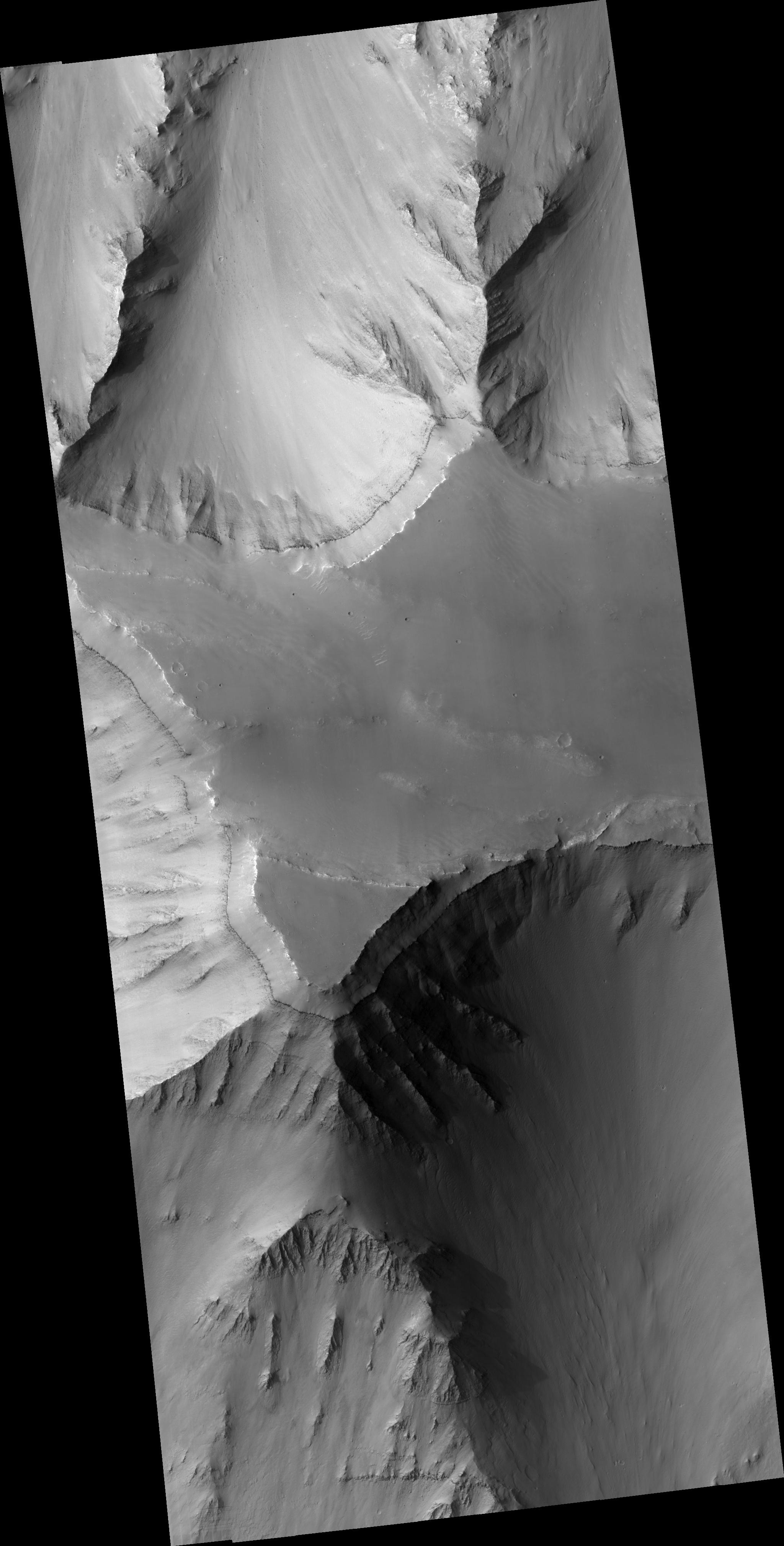 Layered Mesa in Coprates Chasma