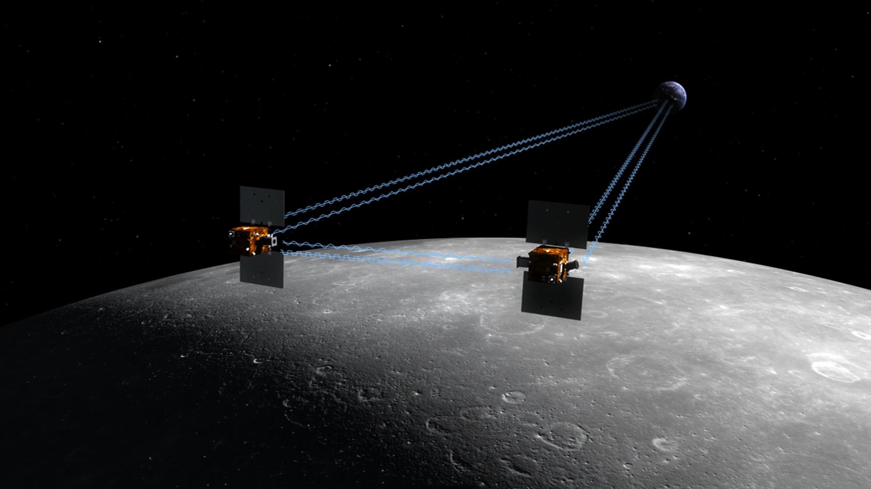 New NASA Mission to Reveal Moon Internal Structure and Evolution Artist Concept