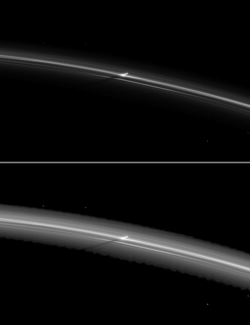 Punching through the F Ring