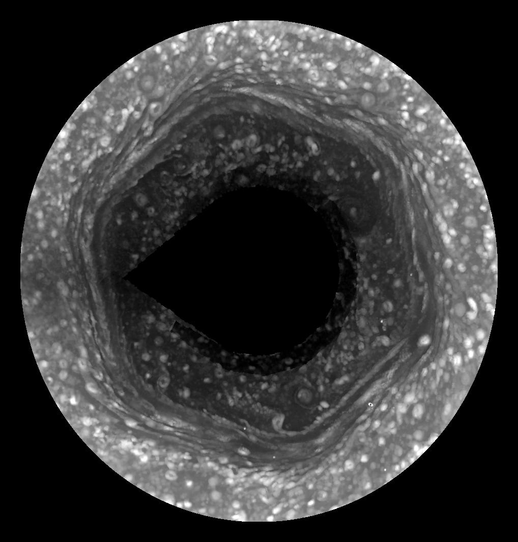 Spring Reveals Saturn Hexagon Jet Stream