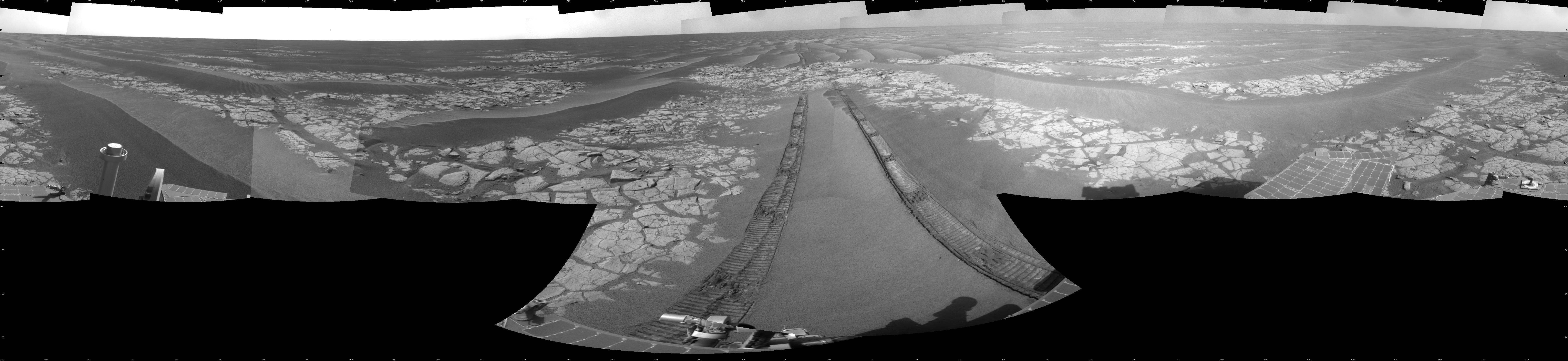 Opportunity View After Drive on Sol 1806