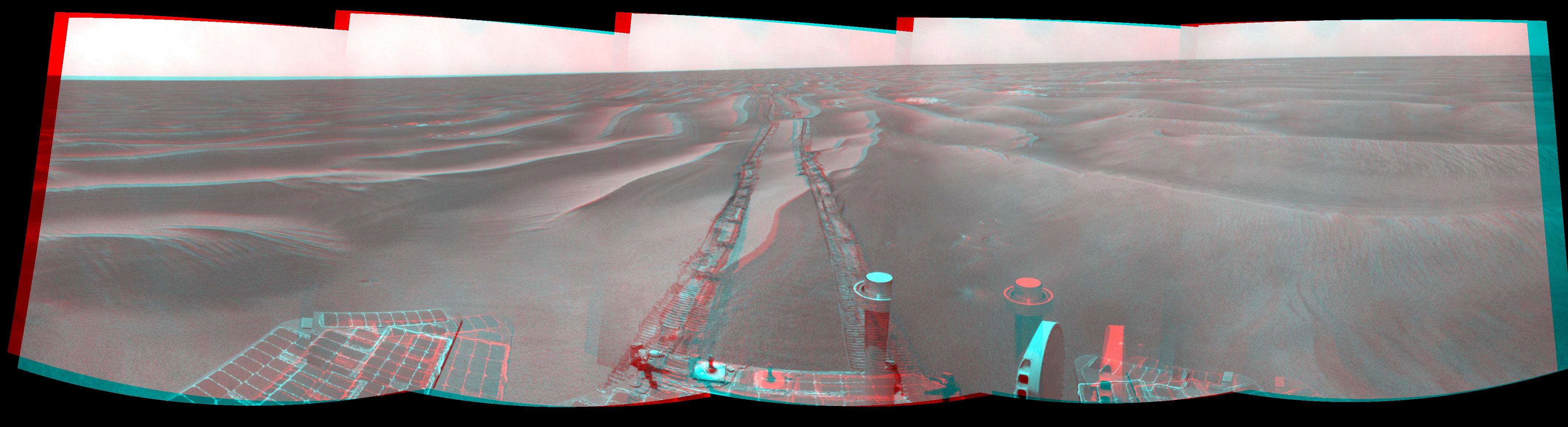 Opportunity Surroundings on Sol 1798 Stereo