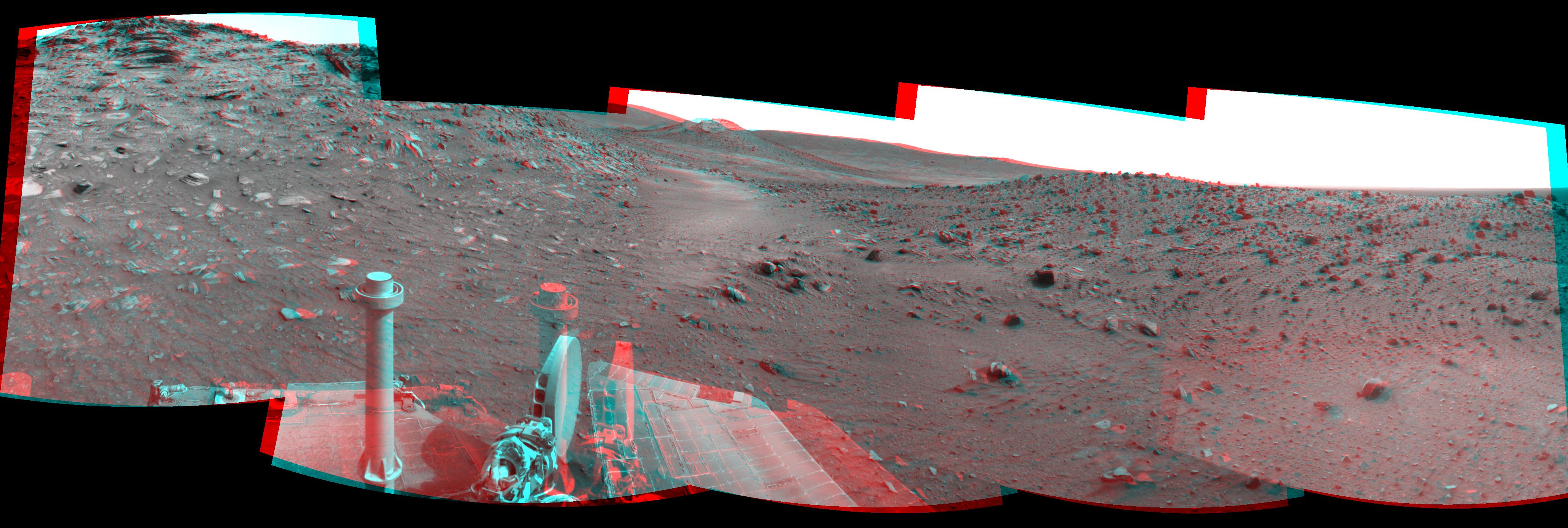 Spirit Close to Troy, Sol 1871 Stereo