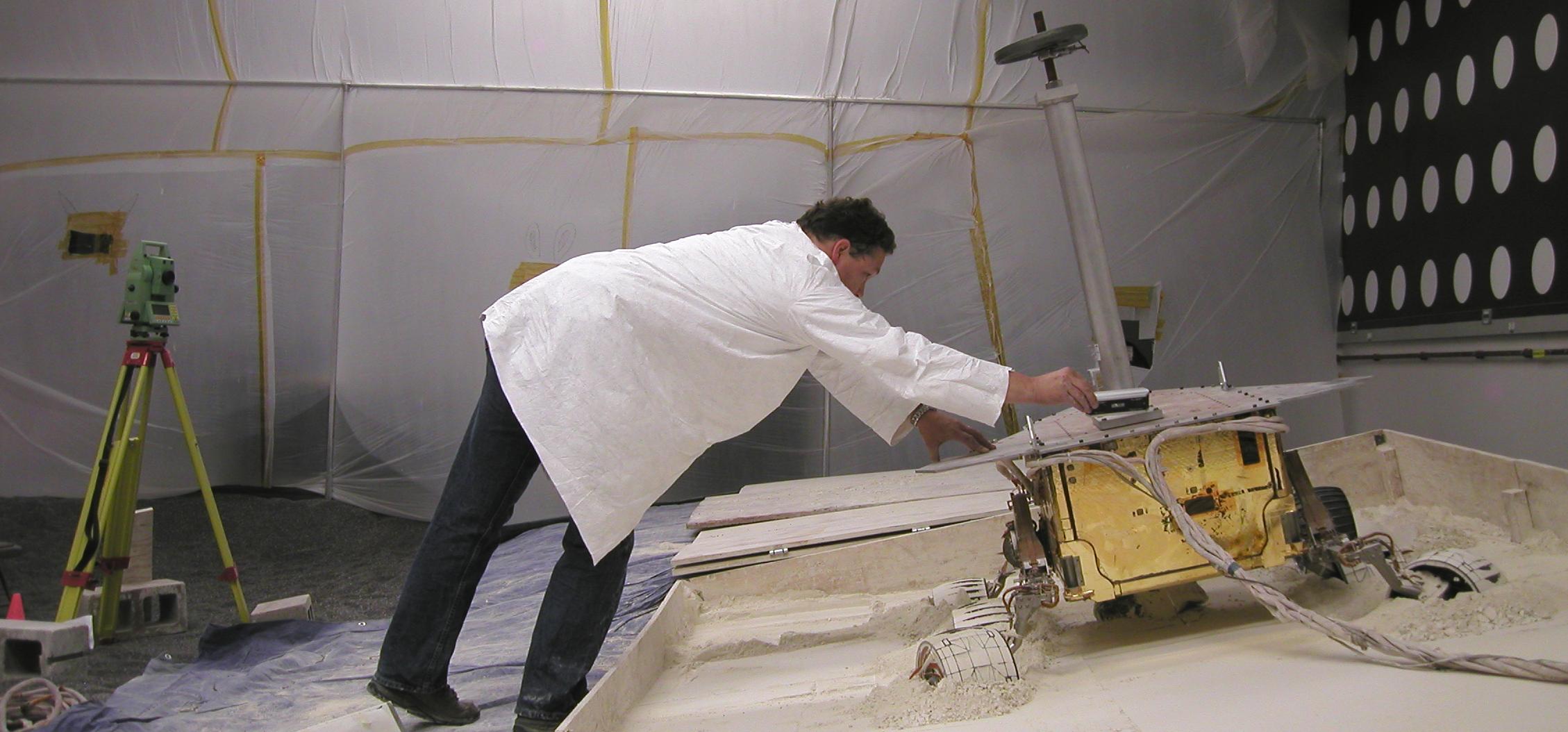 Checking Tilt of Lightweight Test Rover