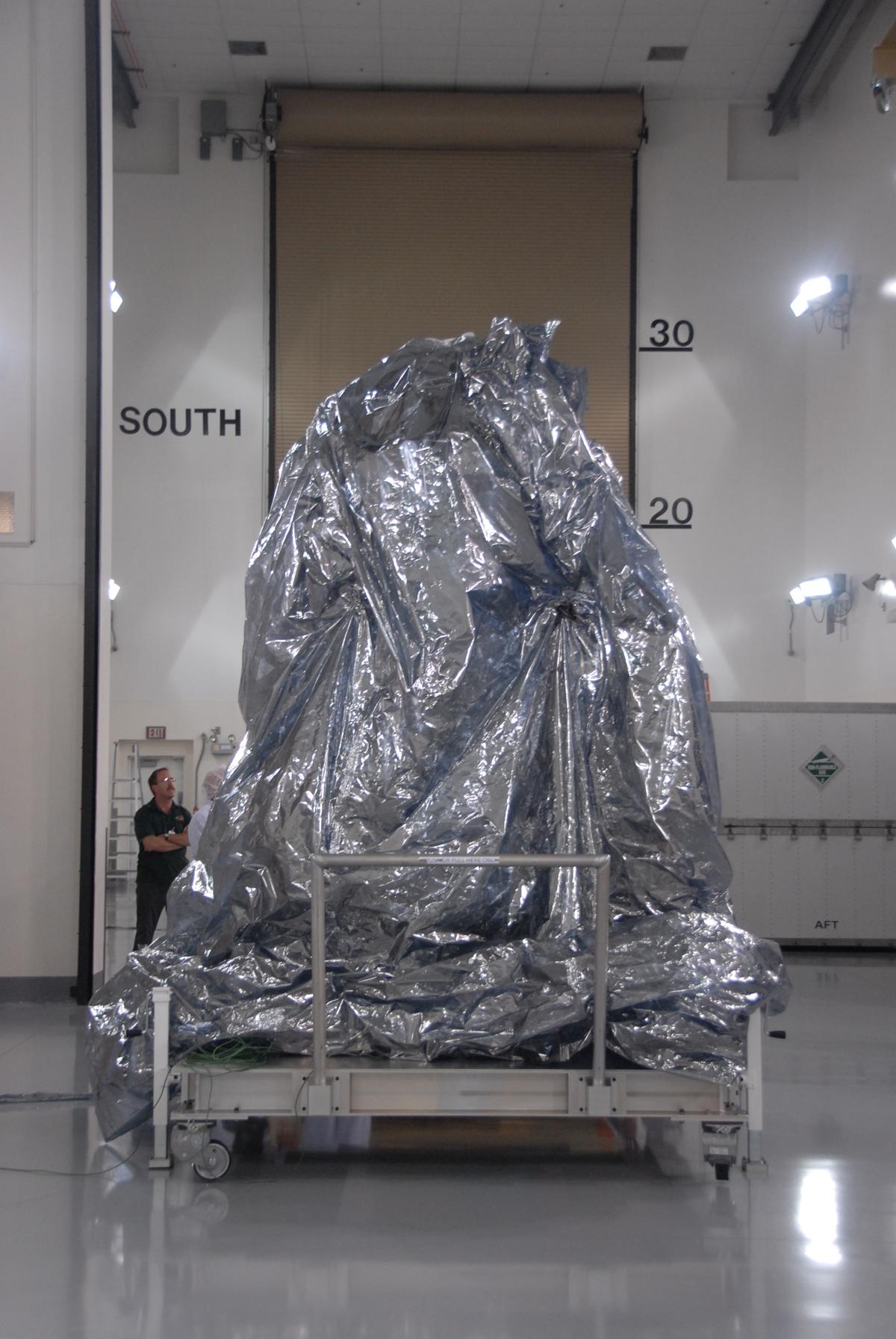 NASA WISE Spacecraft in Protective Covering