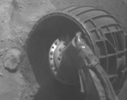 Slight Movement by Spirit Right-Front Wheel, Sol 2113