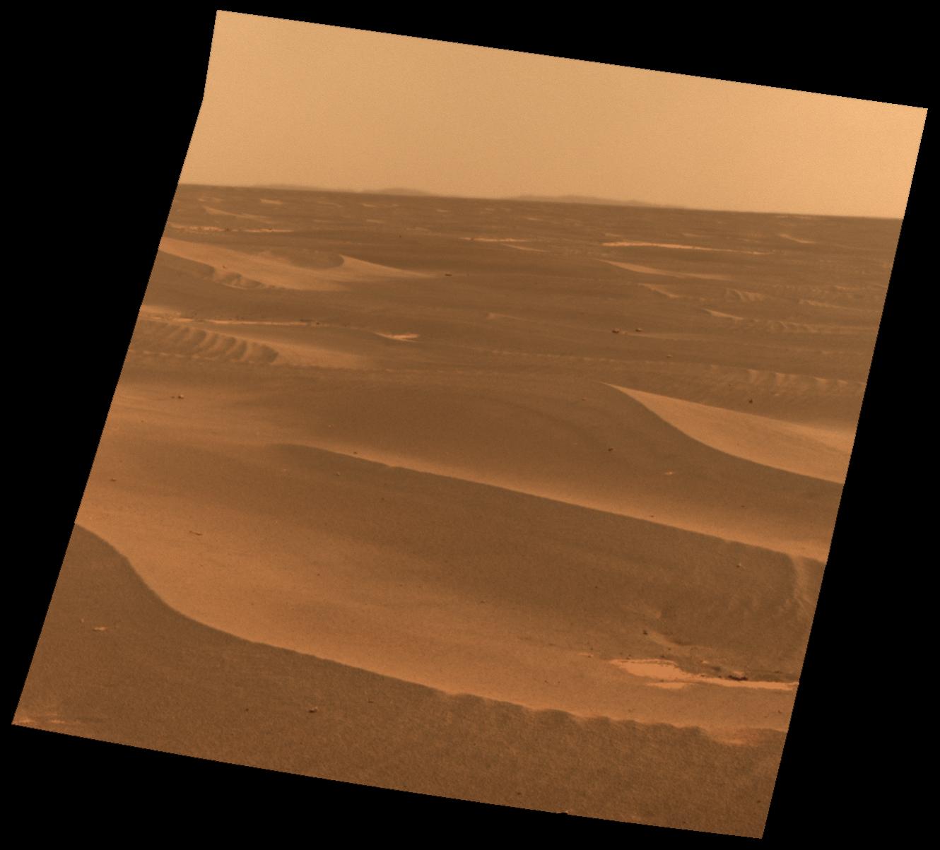 Rim of Bopolu Crater Far to the Southwest of Opportunity