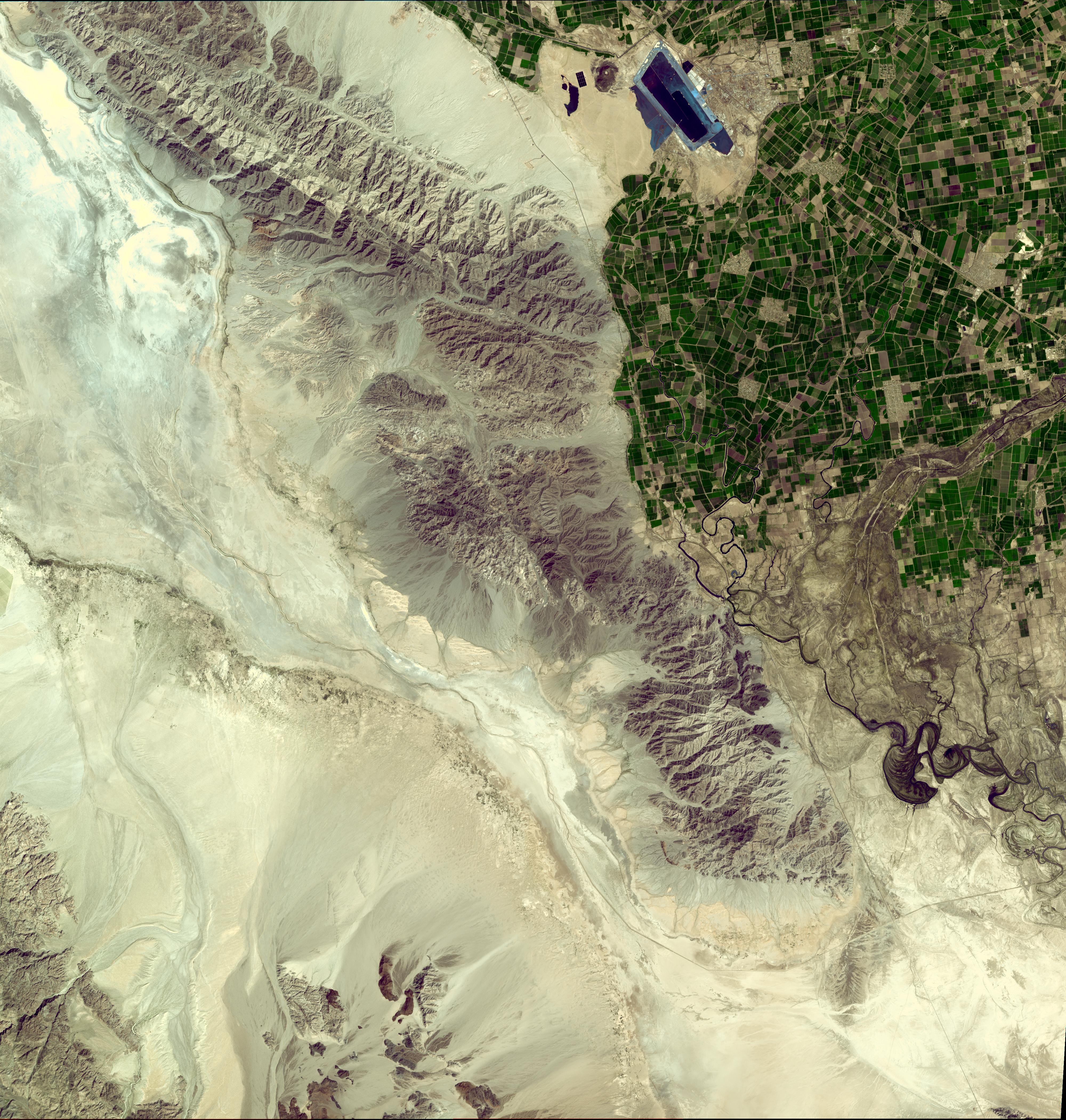 NASA Satellite Imagery Shows Sparse Population of Region Near Baja, California Earthquake