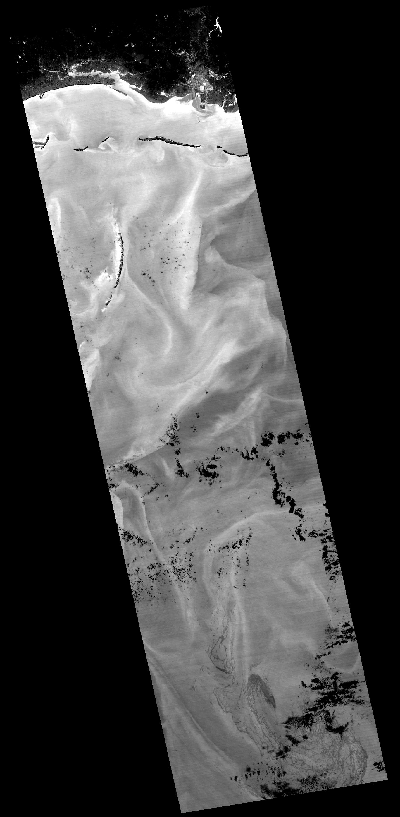 ASTER Views the Gulf of Mexico Oil Spill in Infrared May 7