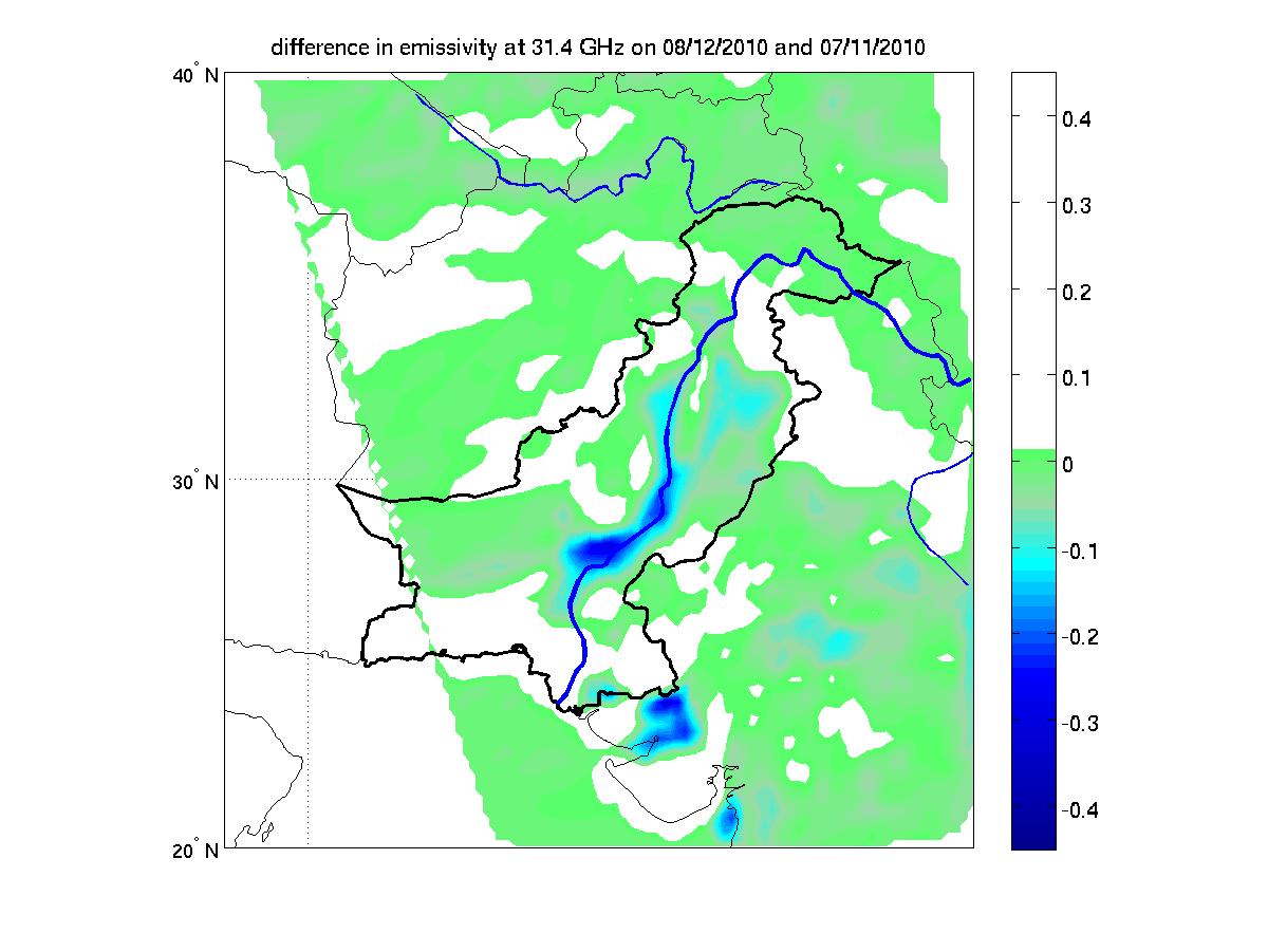 NASA AIRS Detects Extent of Pakistan Flooding