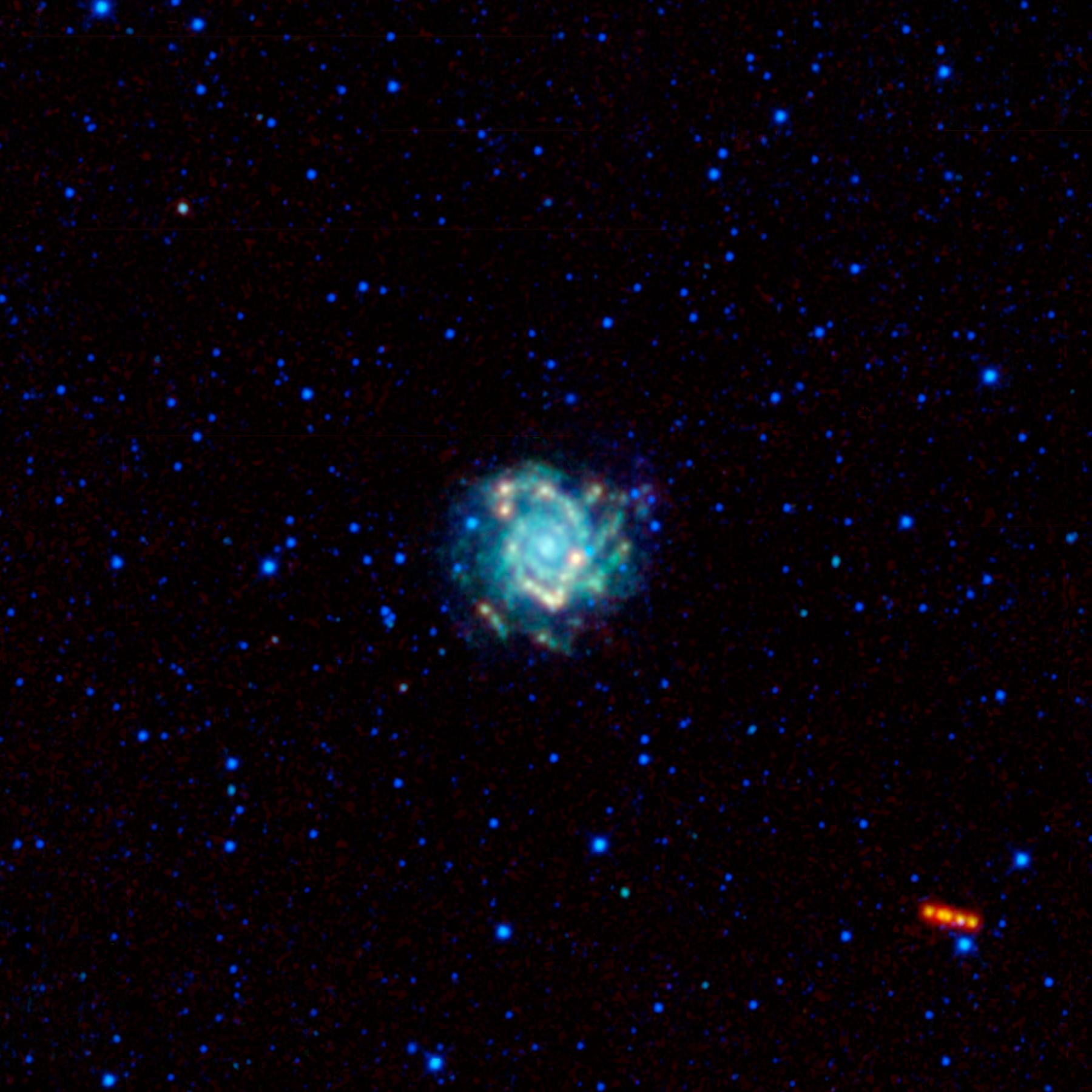 A Spiral Galaxy is Visited by a Trojan War Hero