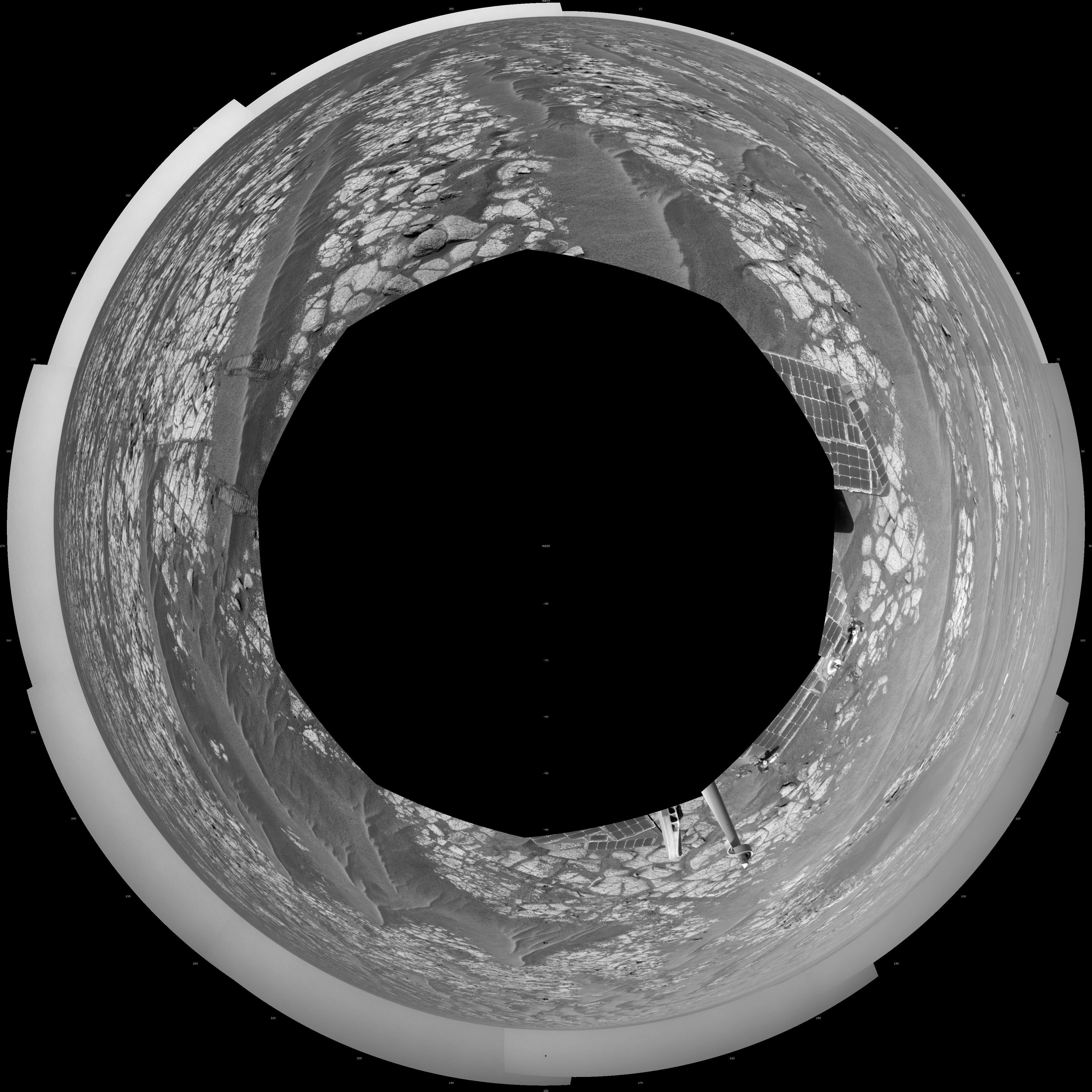 Opportunity Surroundings After Sol 2363 Drive Polar