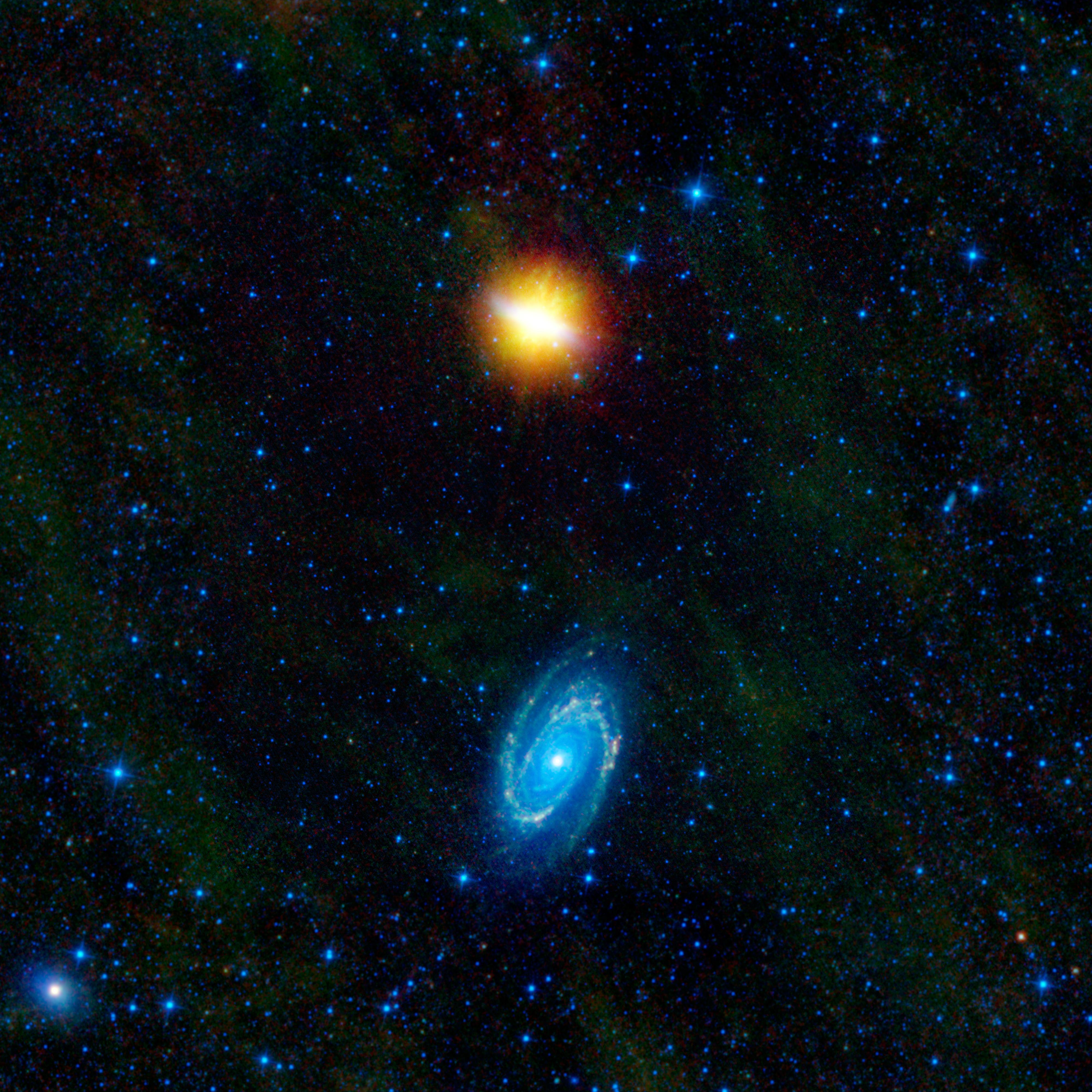WISE Beholds a Pair of Dancing Galaxies