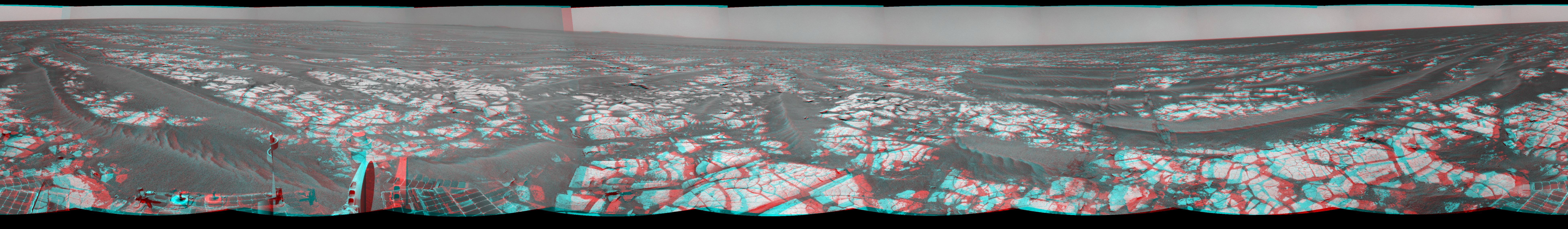 Opportunity Surroundings After Sol 2393 Drive Stereo