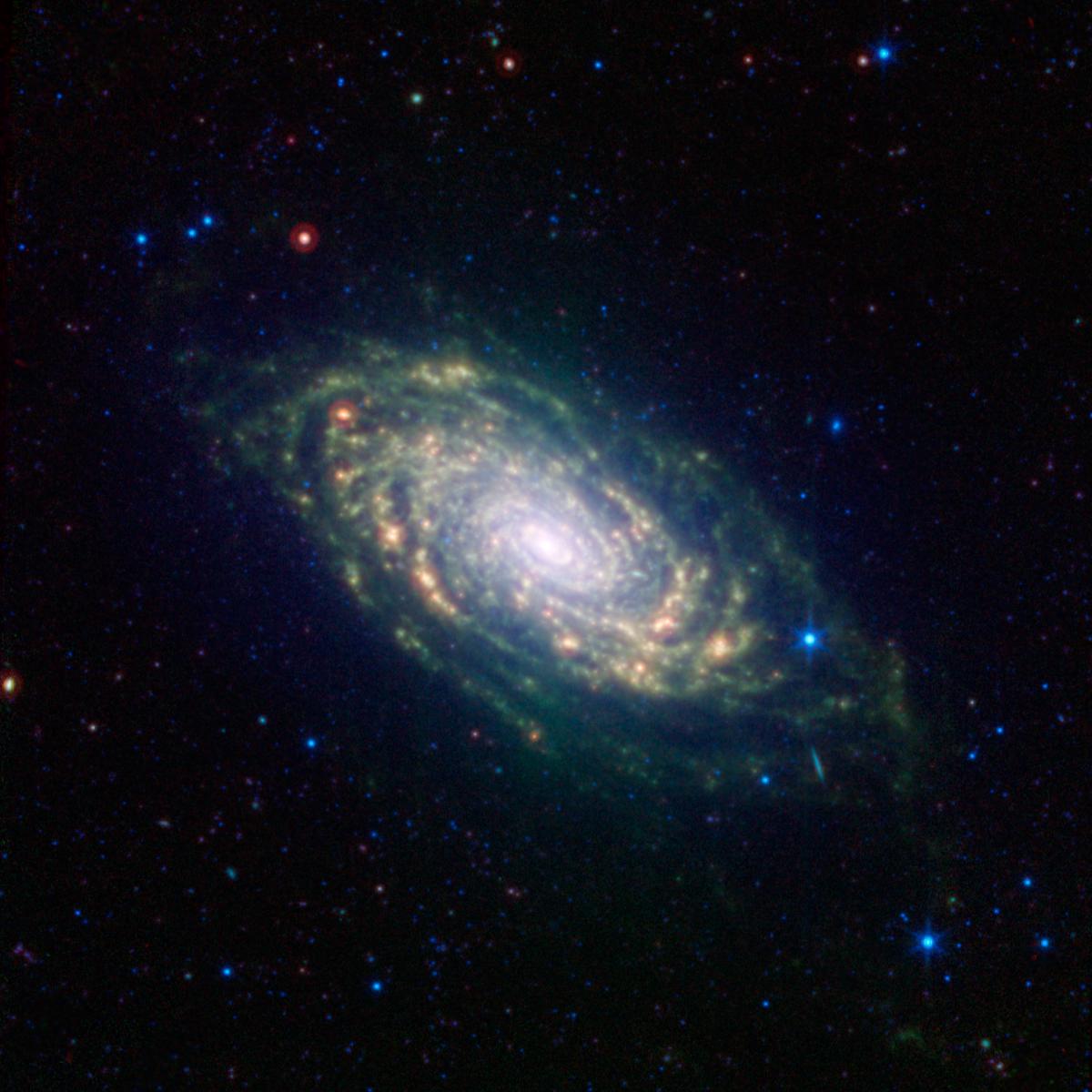 Sunflower Galaxy Glows with Infrared Light