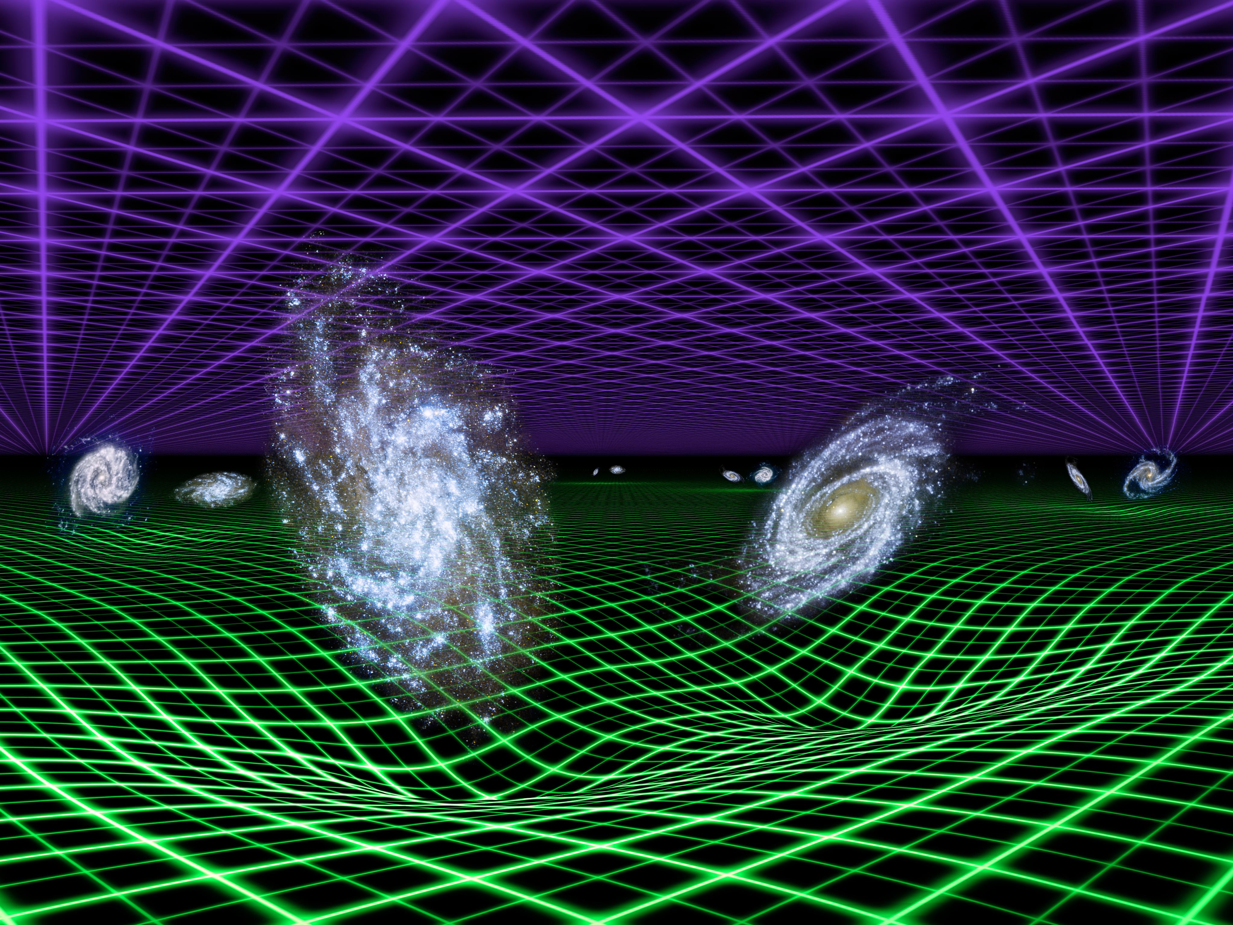 Dark Energy and Gravity: Yin and Yang of the Universe Artist Concept