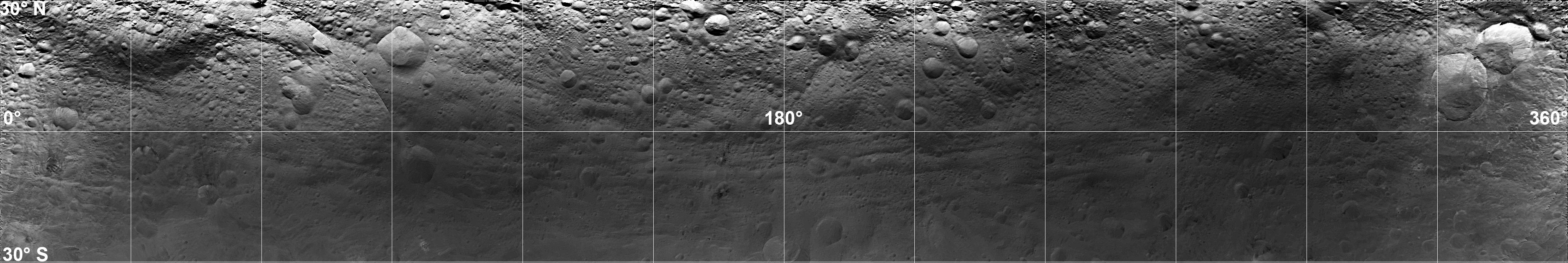 Mosaic Image of Vesta Surface