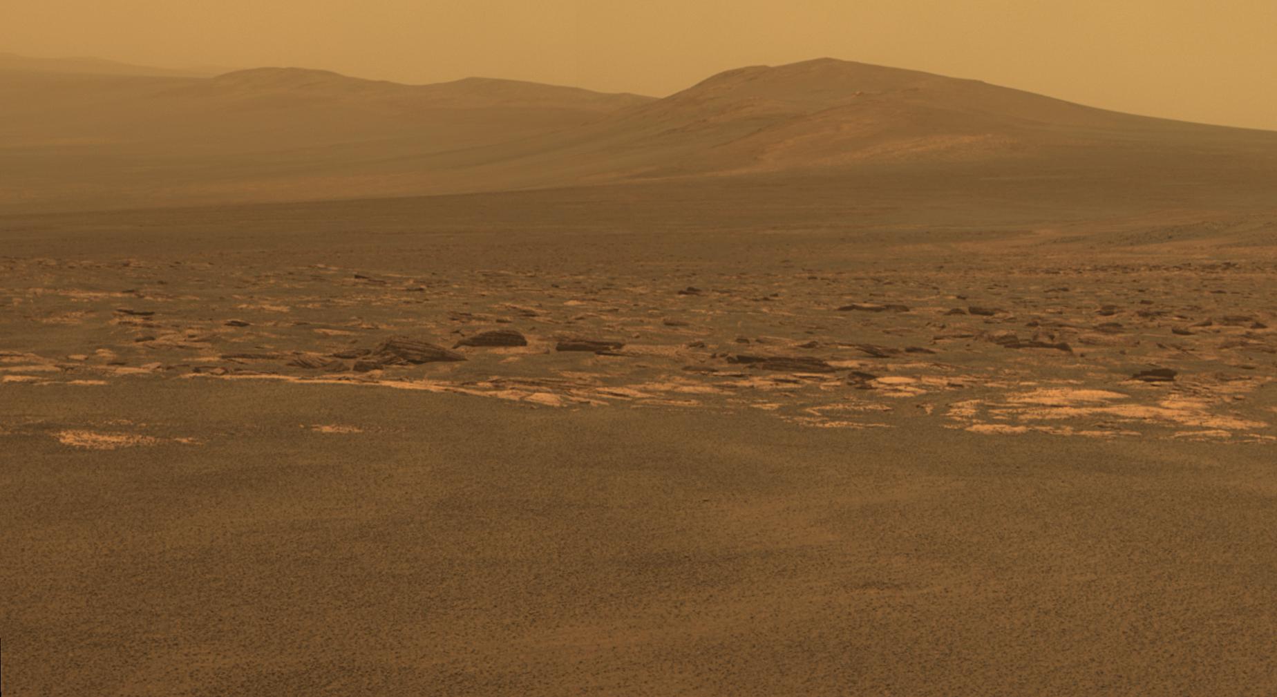 West Rim of Endeavour Crater on Mars